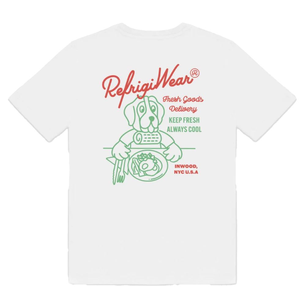 Refrigiwear White Cotton T-Shirt for Elevated Casual Style