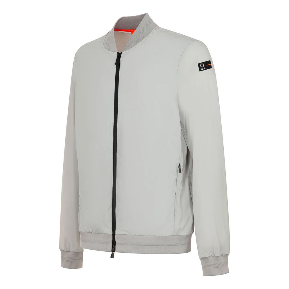 Suns Gray Nylon Jacket - Elevate Your Outerwear Elegance