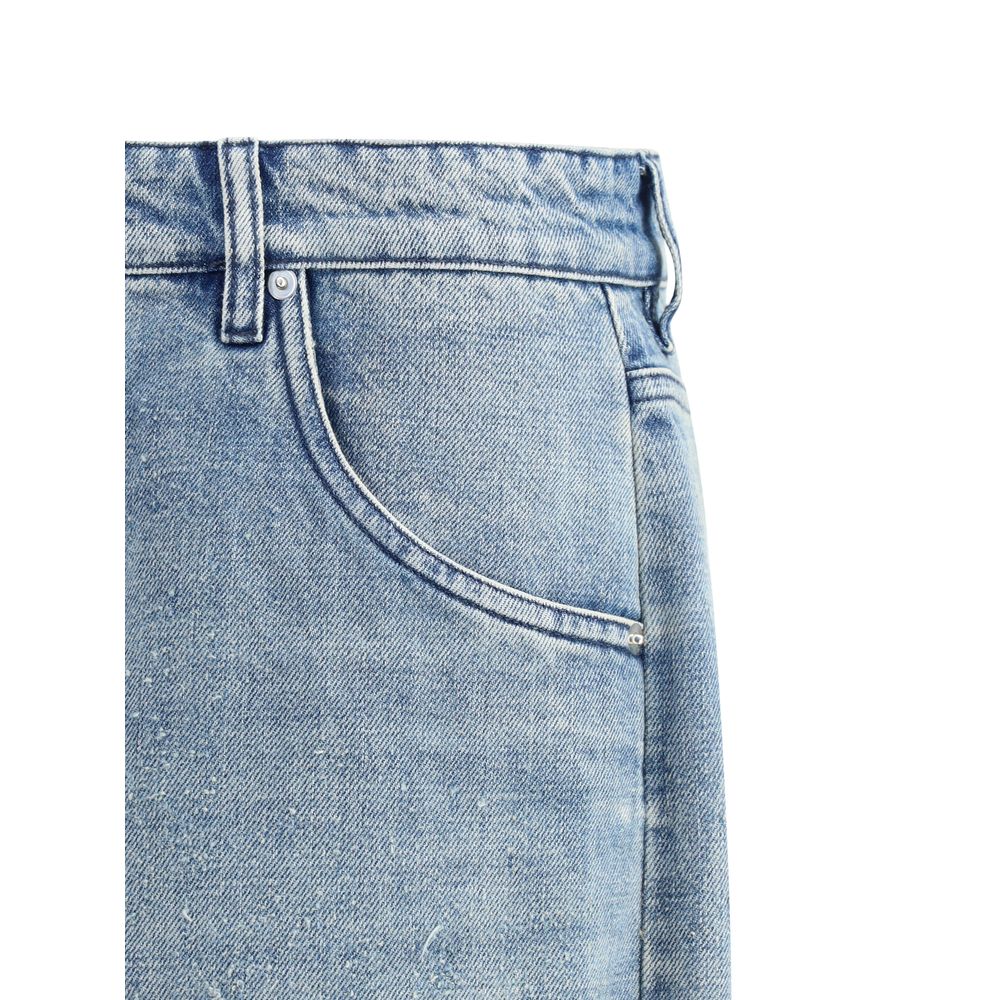 Namacheko Blue Cotton Hand Pilled Jeans for Effortless Urban Elegance