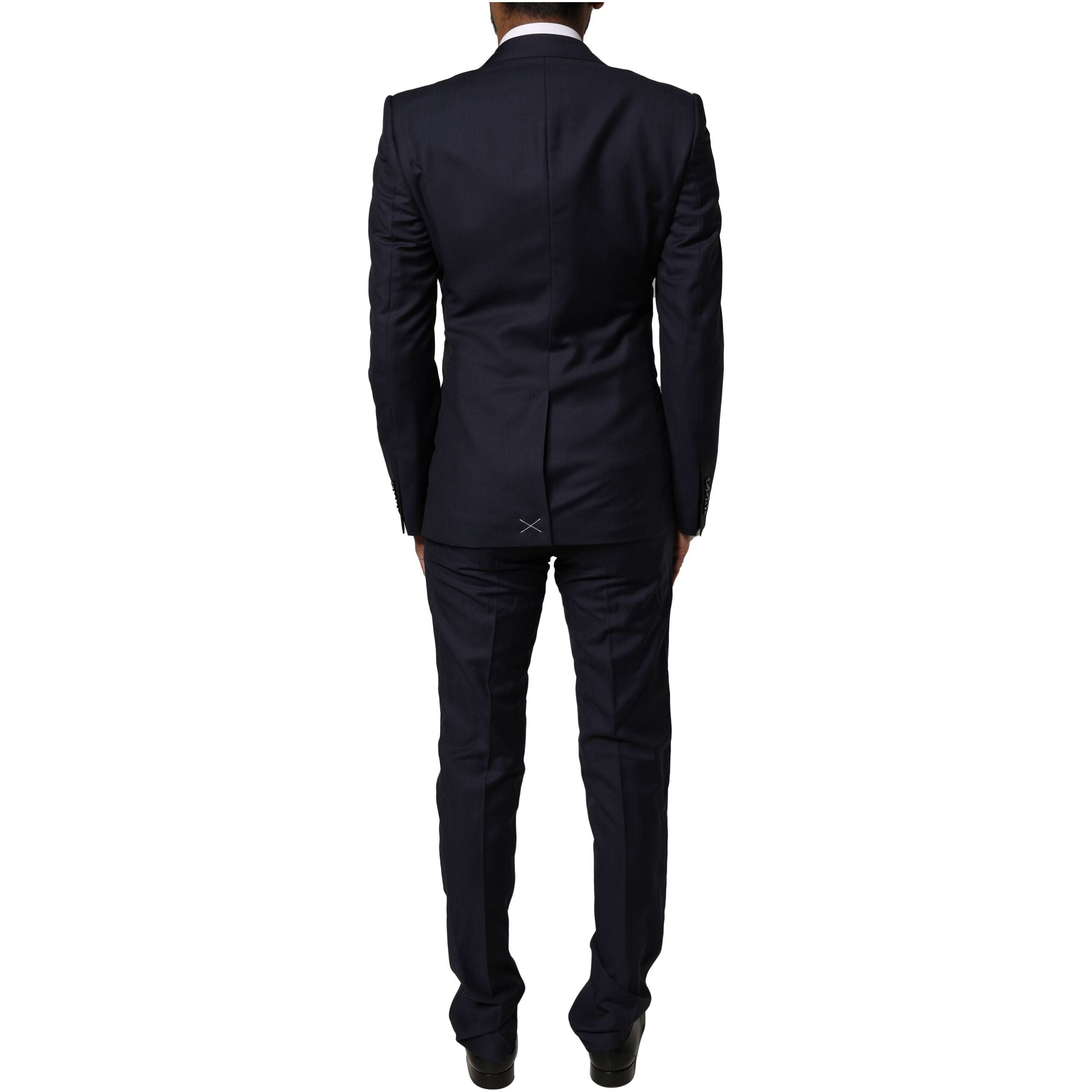 Dolce & Gabbana Blue MARTINI Wool 3 Piece Formal Suit
