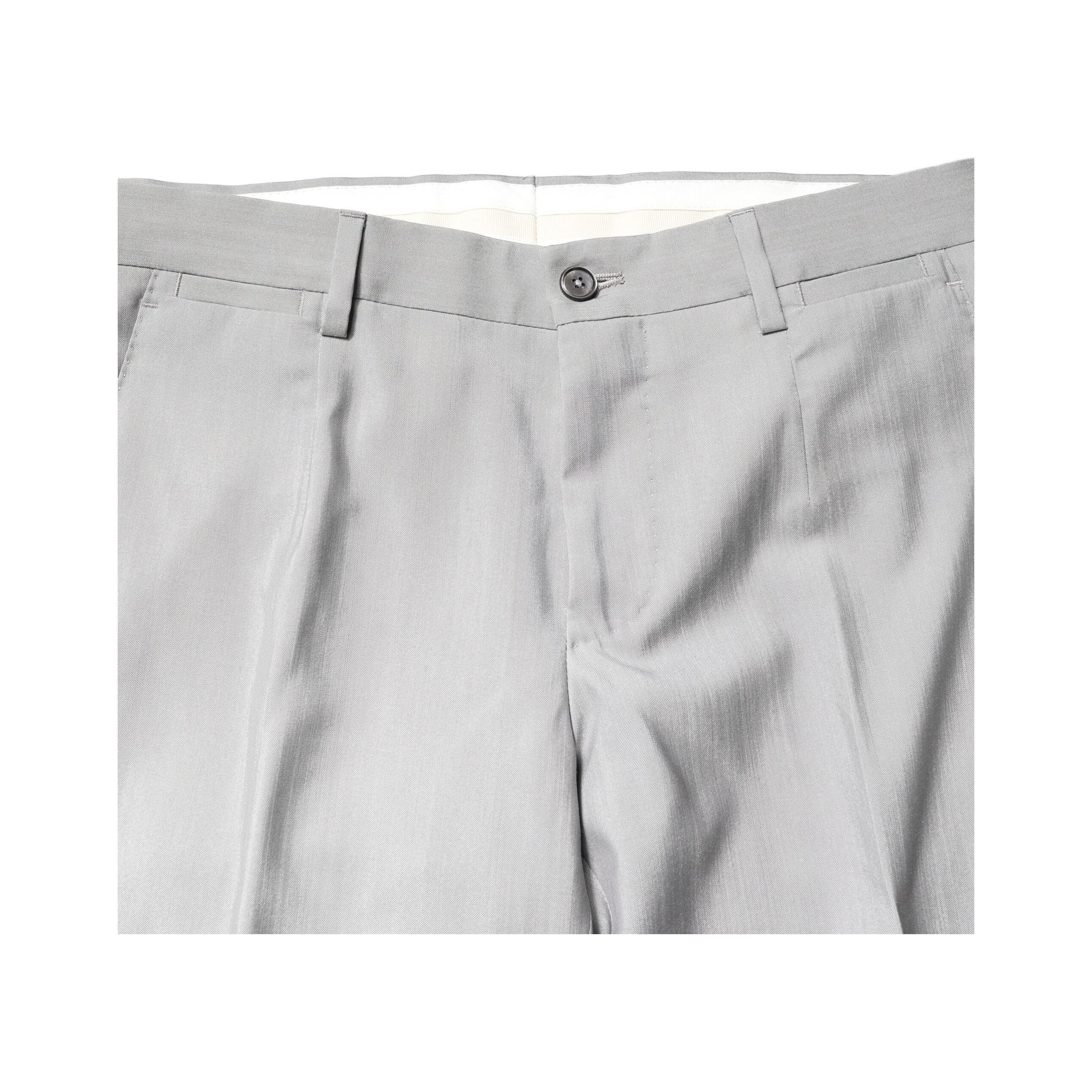 Dolce & Gabbana Light Gray Wool GOLD 2 Piece Formal Suit