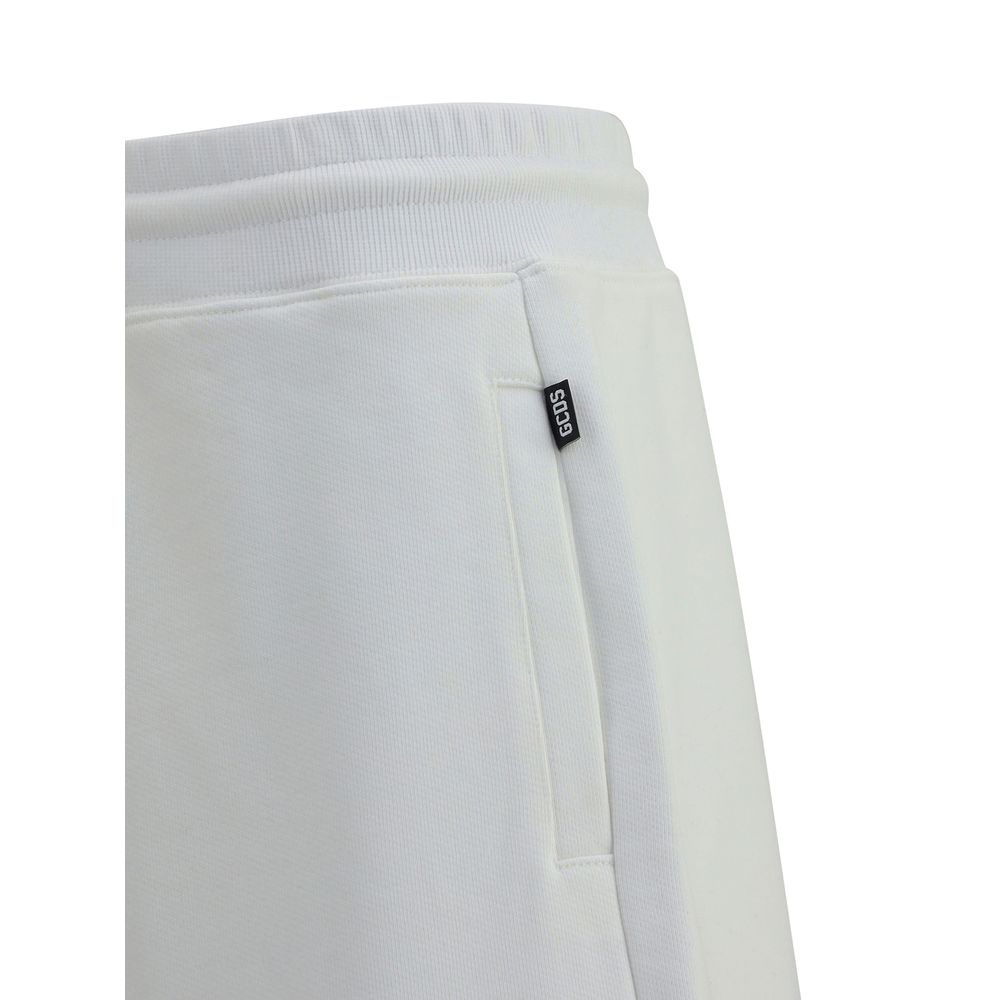 GCDS Black Cotton Tracksuit Shorts for Effortless Luxe Style