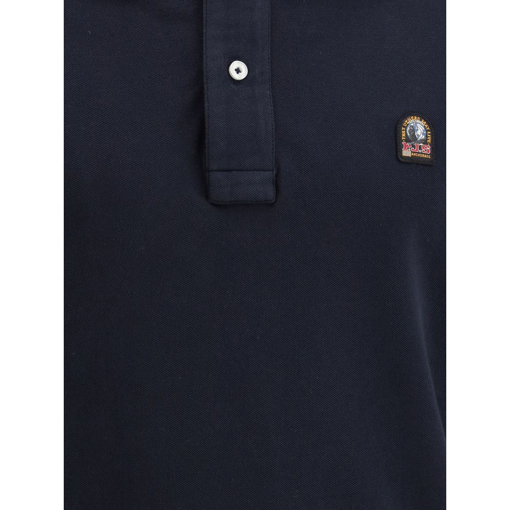 Parajumpers Navy Cotton Polo for Effortless Sophistication