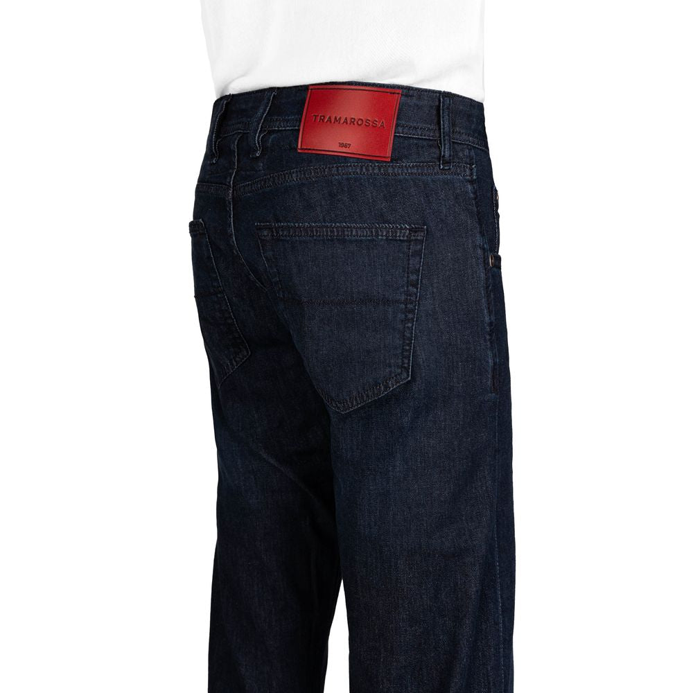 Tramarossa Blue Cotton Jeans for Timeless Elegance