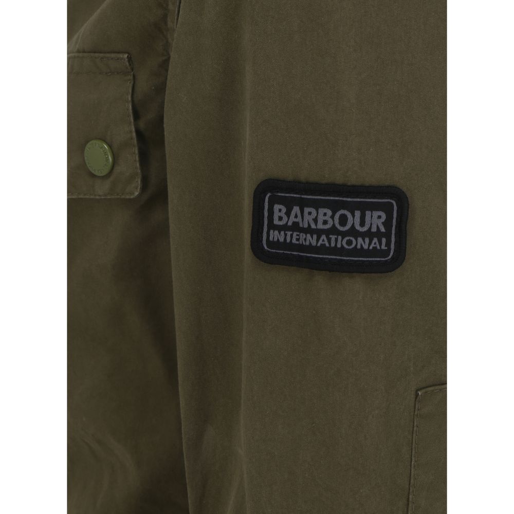 Barbour Olive Cotton Summer Jacket for Timeless Elegance