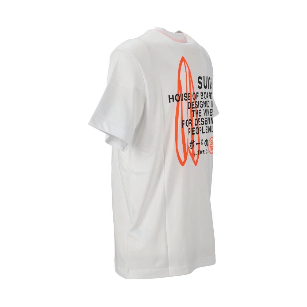 Suns White Cotton T-Shirt for Effortless Sophistication