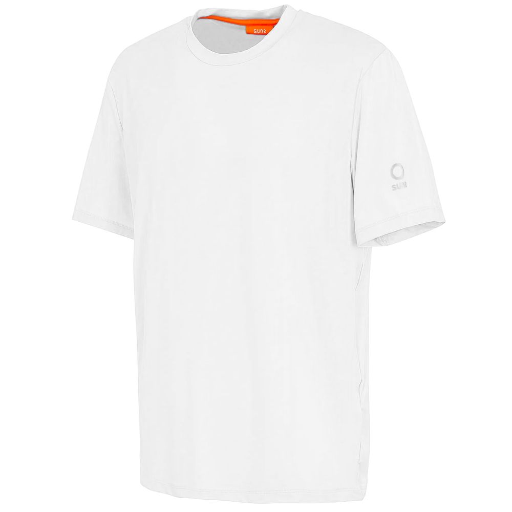 Suns White Nylon T-Shirt - Effortless Luxury Redefined