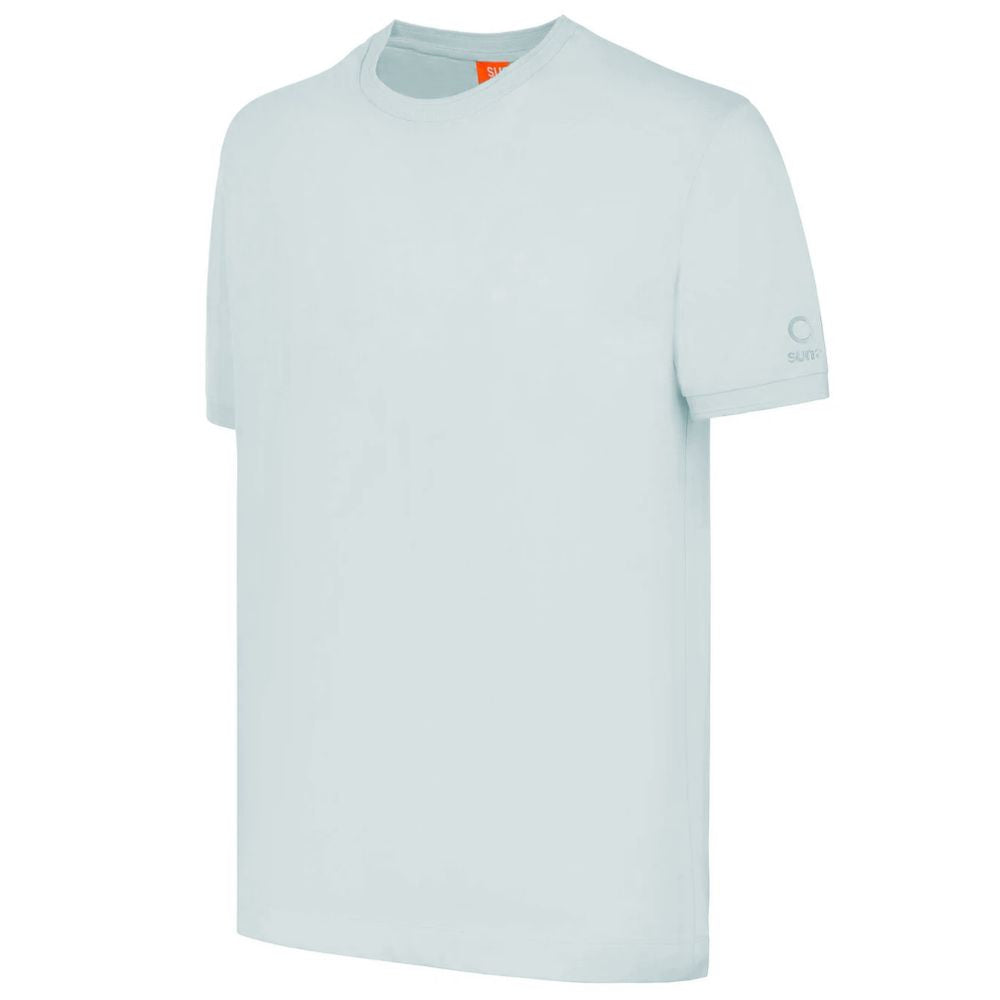 Suns Gray Cotton T-Shirt for Elevated Casual Elegance