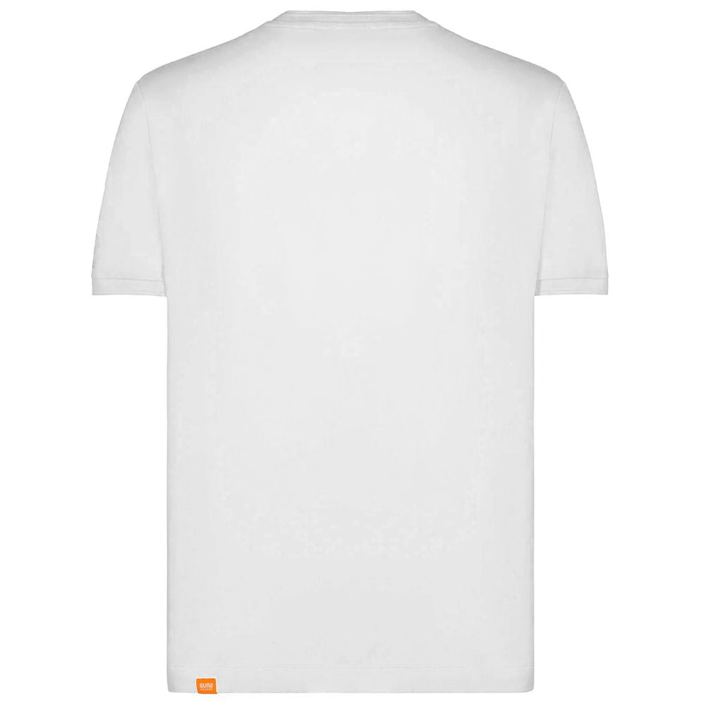 Suns White Cotton T-Shirt - Effortless Luxury Essential