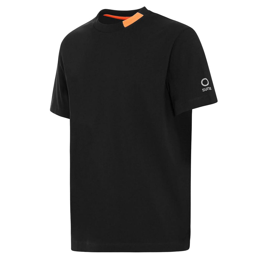 Suns Black Cotton T-Shirt for Elevated Everyday Style