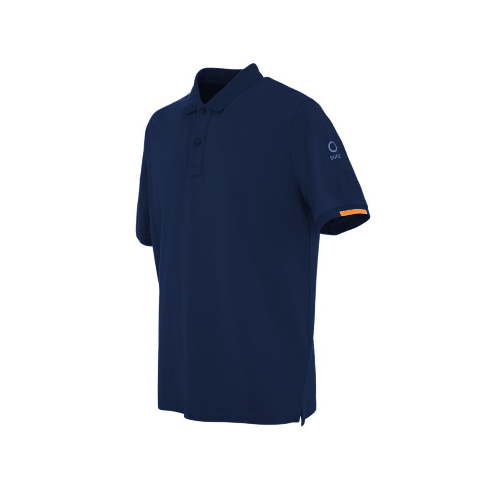 Suns Blue Cotton Polo Shirt - Effortless Luxury Redefined