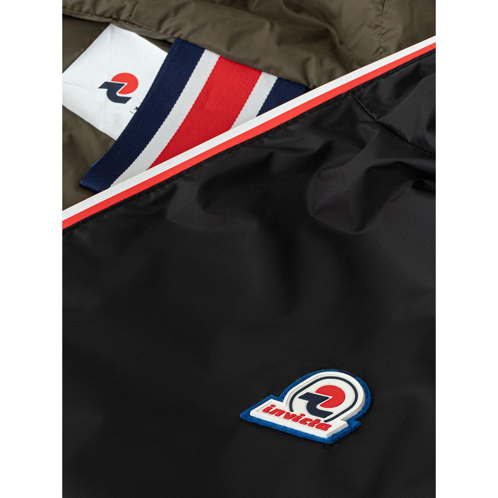 Invicta Black Technical Fabric Jacket with Refined Craftsmanship