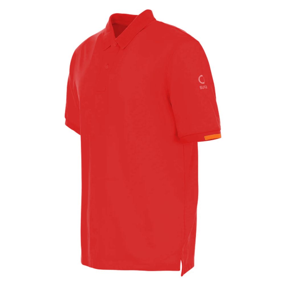 Suns Red Cotton Polo Shirt - Elevate Your Casual Elegance