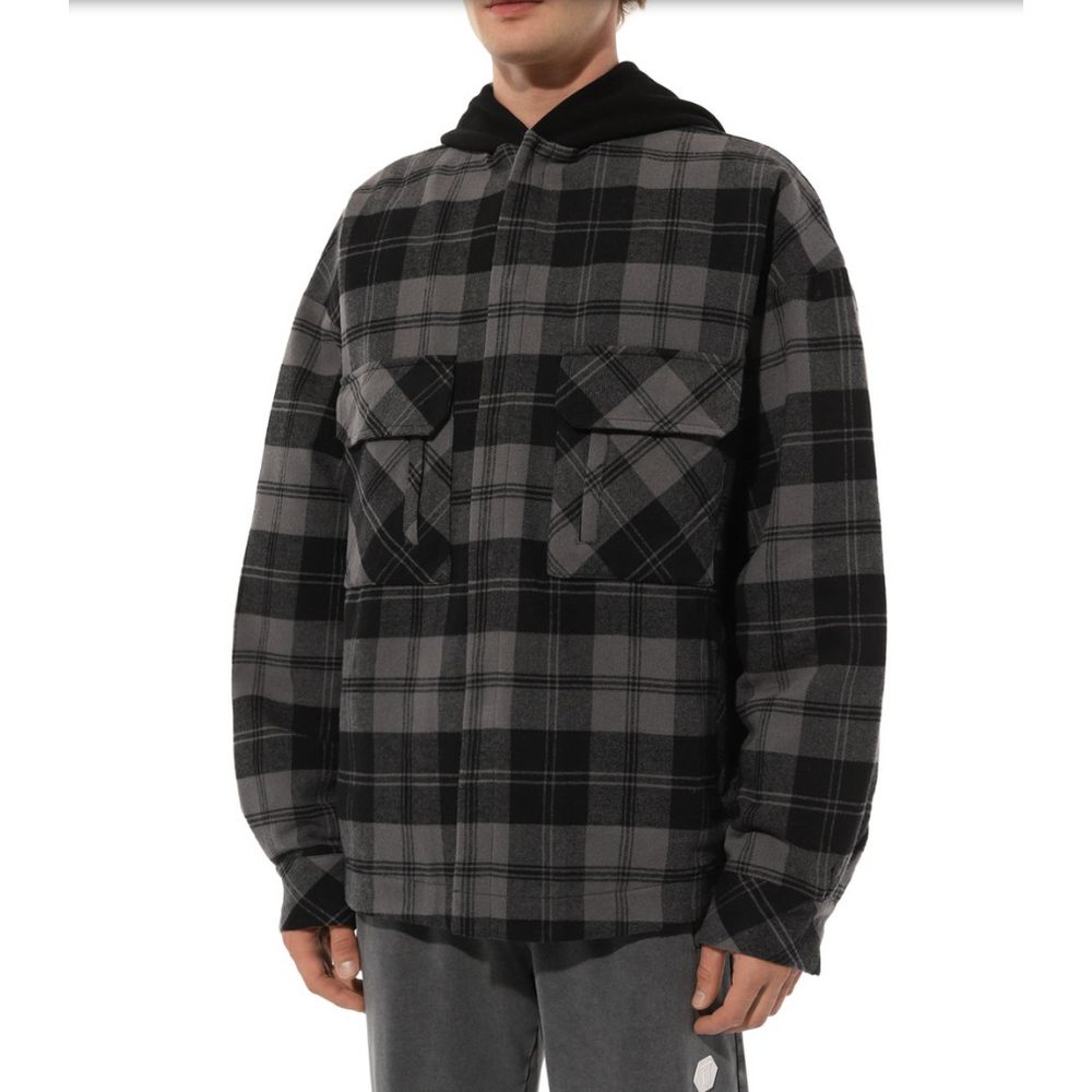 Diego Venturino Gray Cotton Jacket for Contemporary Elegance