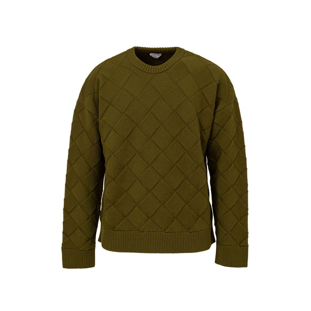 Bottega Veneta Green Wool Sweater for Elevated Style