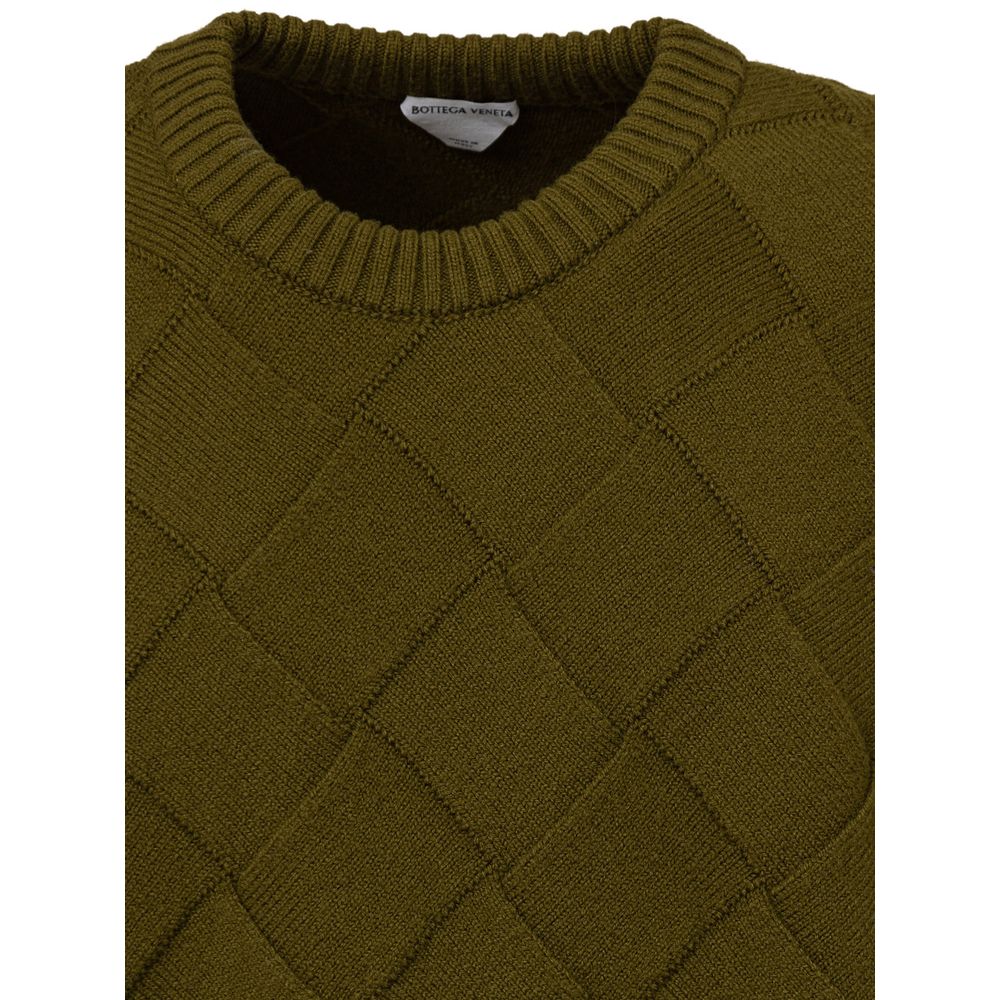 Bottega Veneta Green Wool Sweater for Elevated Style