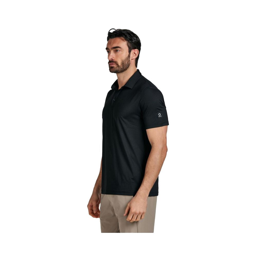 Suns Black Elastane Polo Shirt for Elevated Casual Style