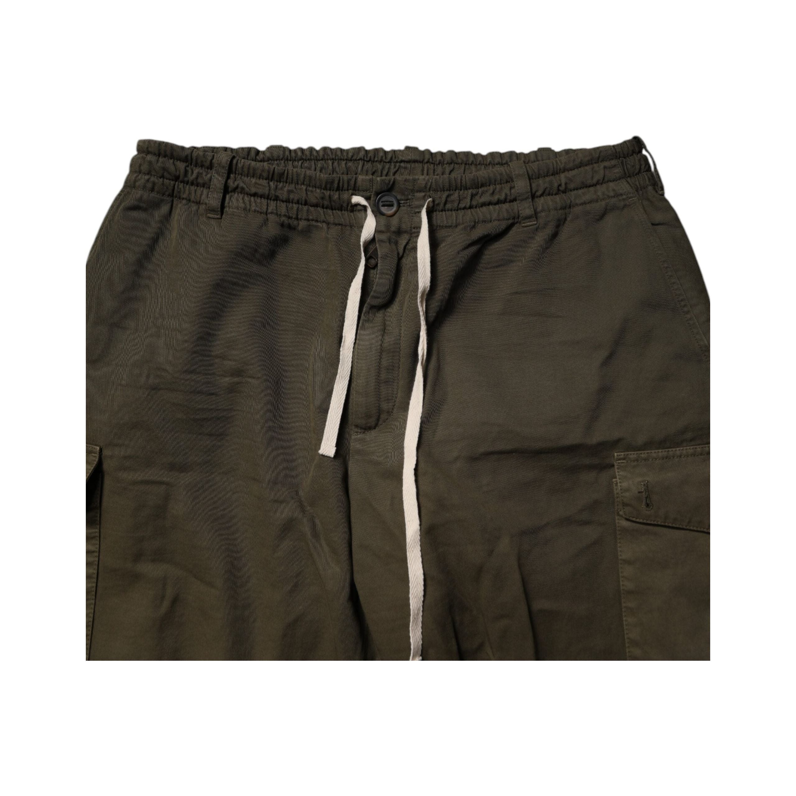 Dolce & Gabbana Brown Cotton Stretch Cargo Pants