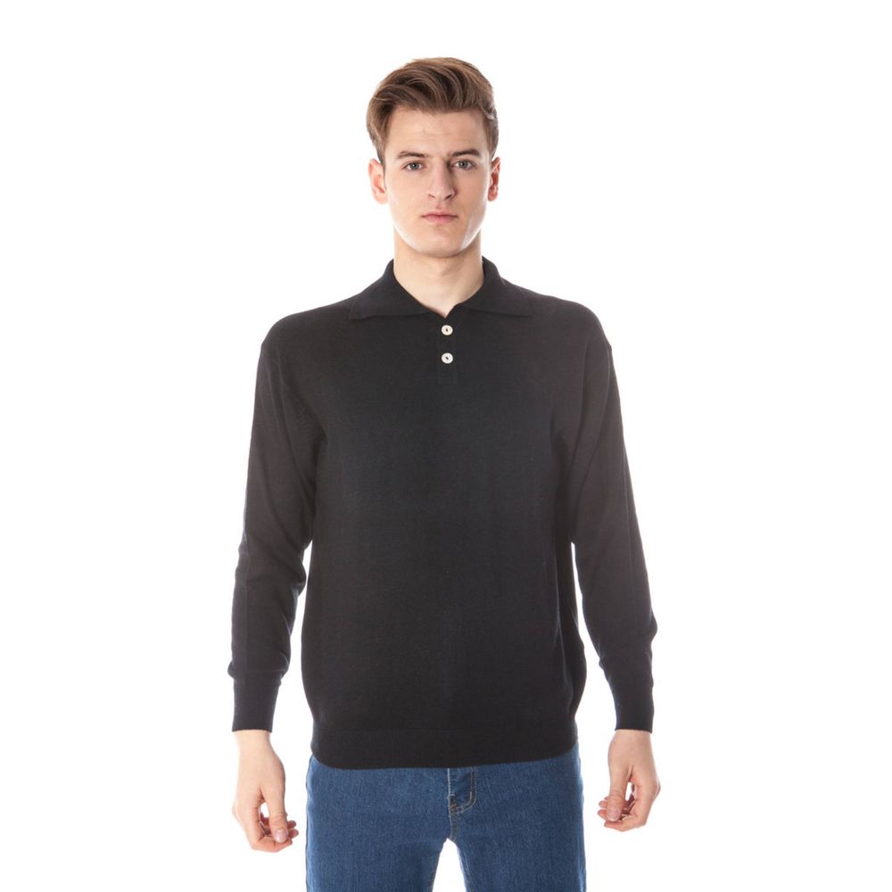 Yuko Black Silk Sweater - Timeless Elegance Redefined