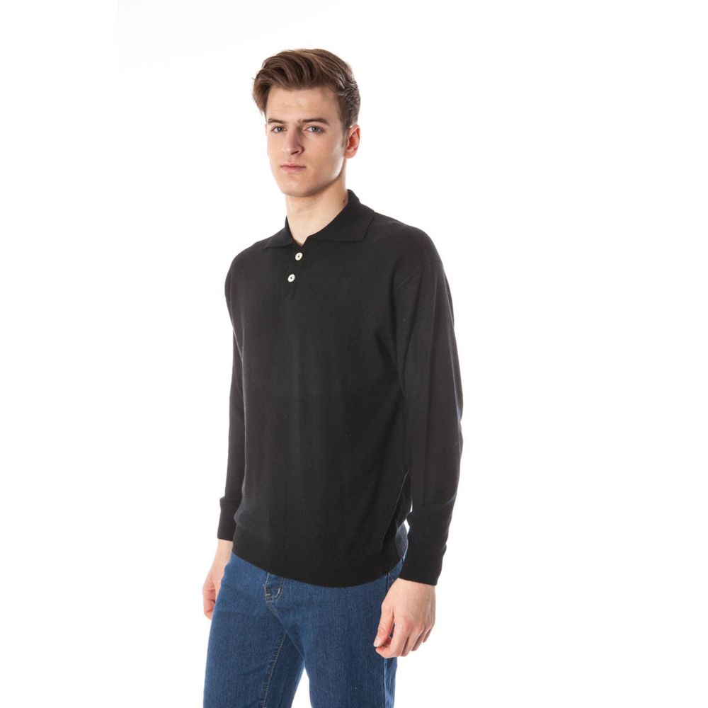 Yuko Black Silk Sweater - Timeless Elegance Redefined