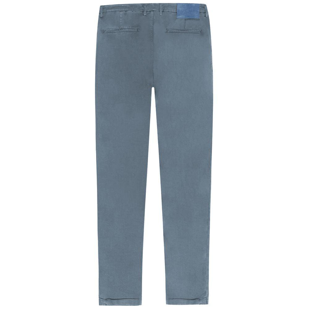 Tramarossa Light Blue Stretch Cotton Jeans for Elevated Style