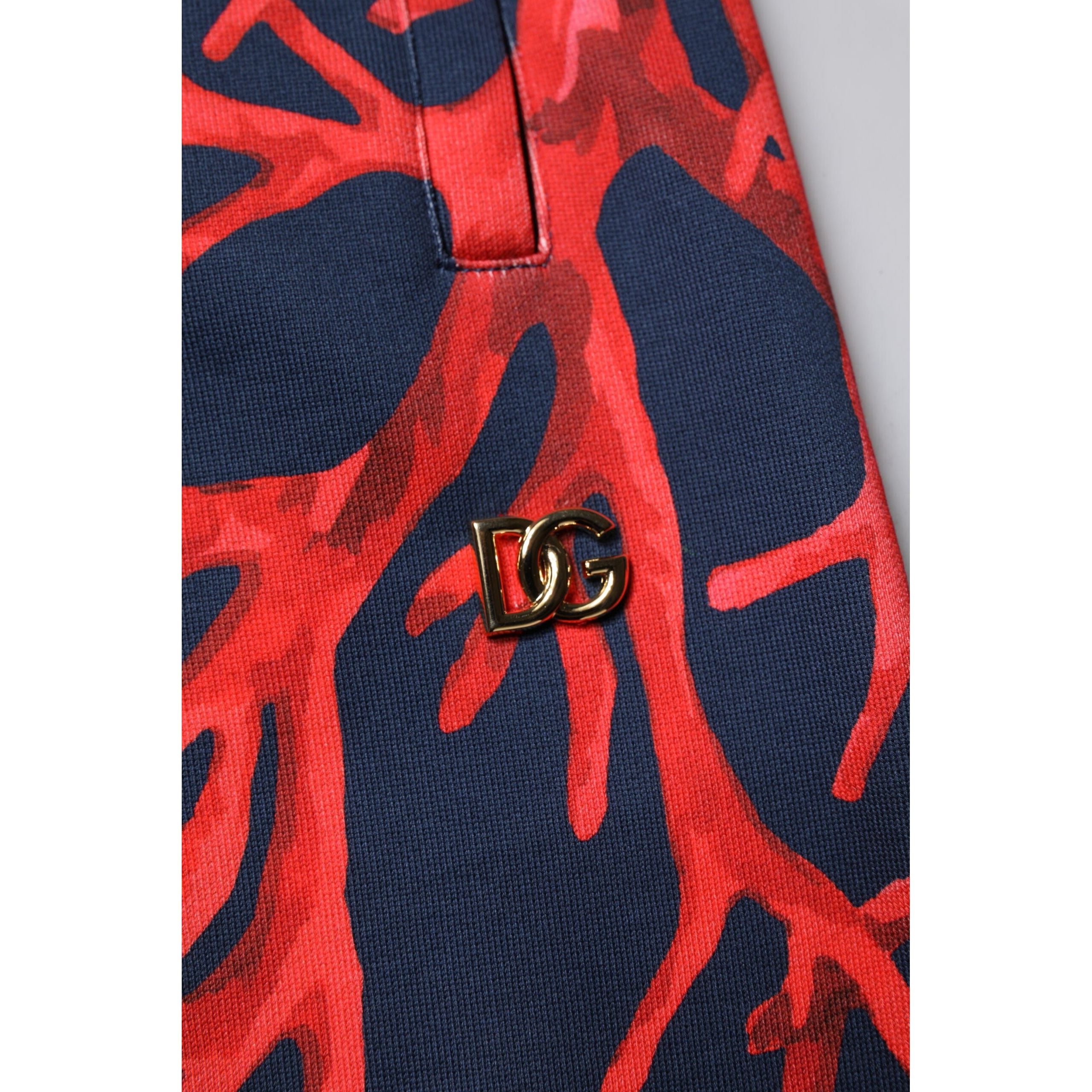Dolce & Gabbana Dark Blue Cotton Jogger Sweatpants Pants