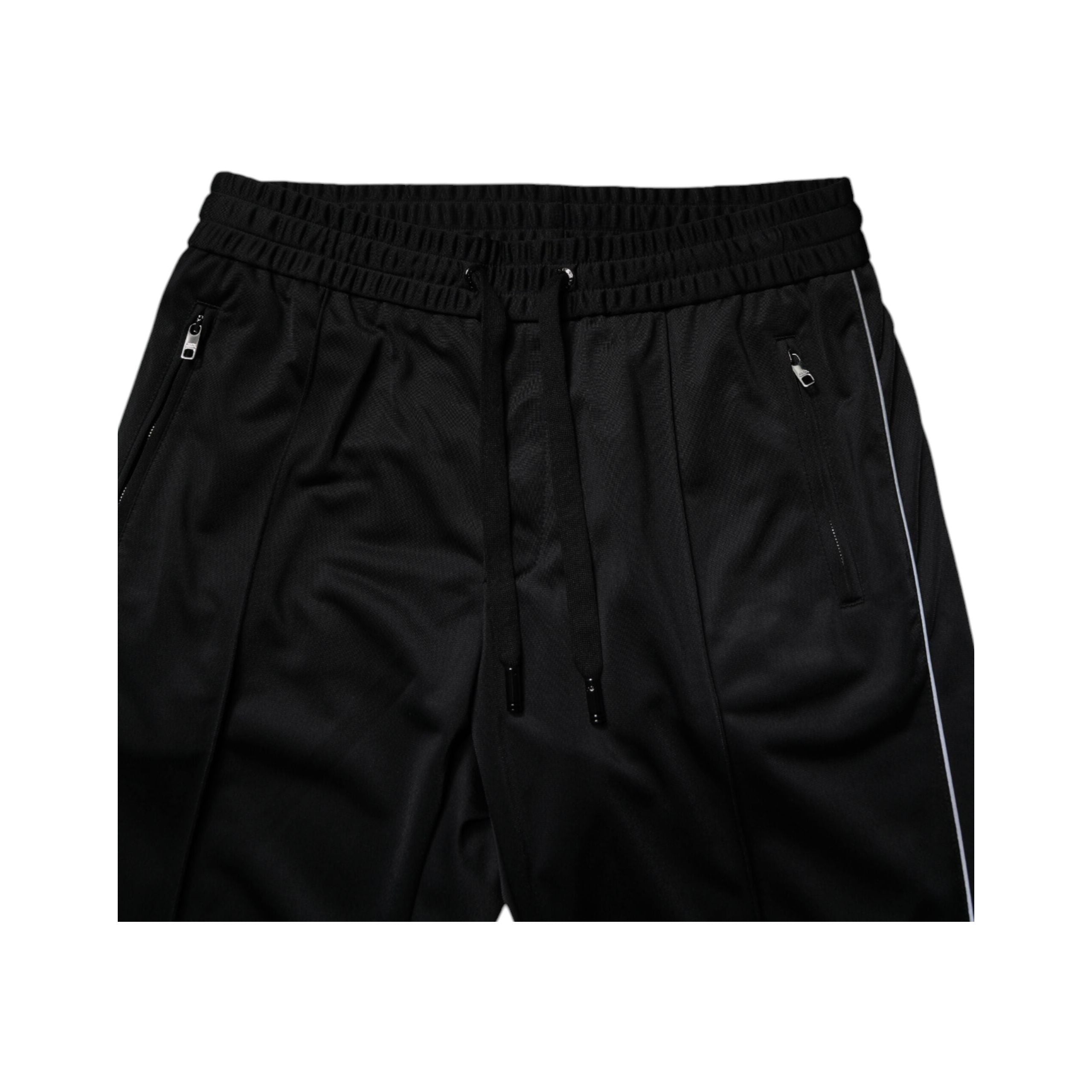 Dolce & Gabbana Black Cotton Jogger Sweatpants for Elevated Style