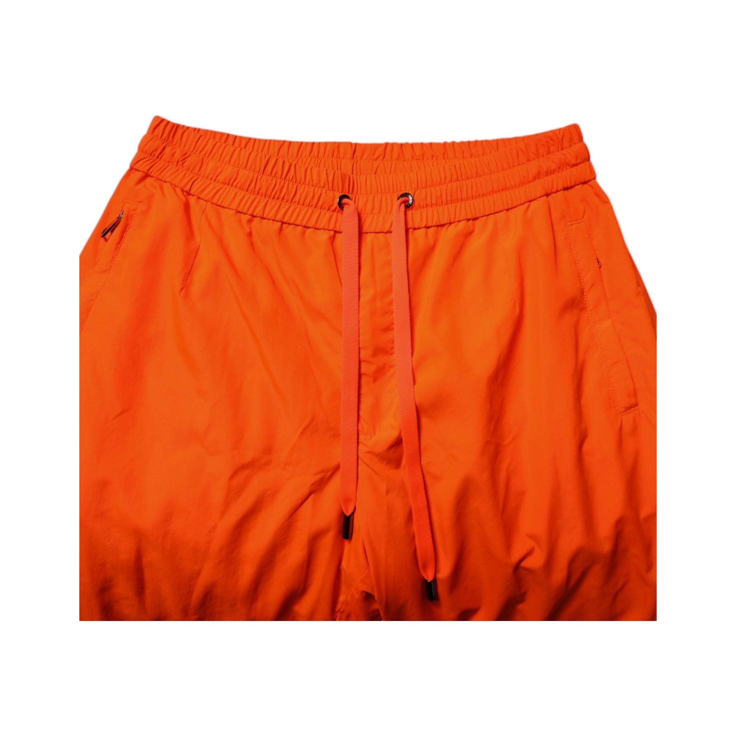 Dolce & Gabbana Orange Cotton Jogger Sweatpants for Elevated Style