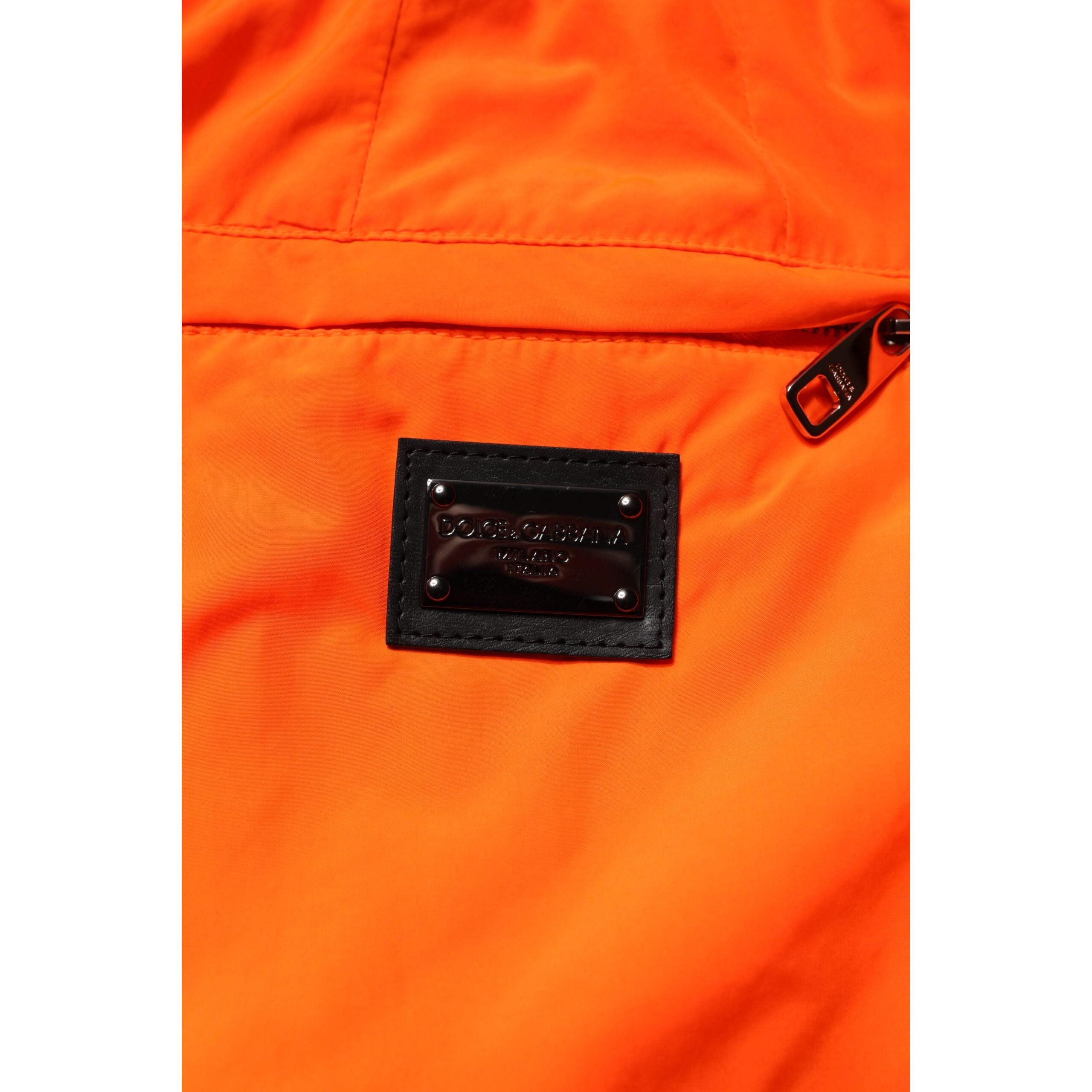 Dolce & Gabbana Orange Cotton Jogger Sweatpants for Elevated Style