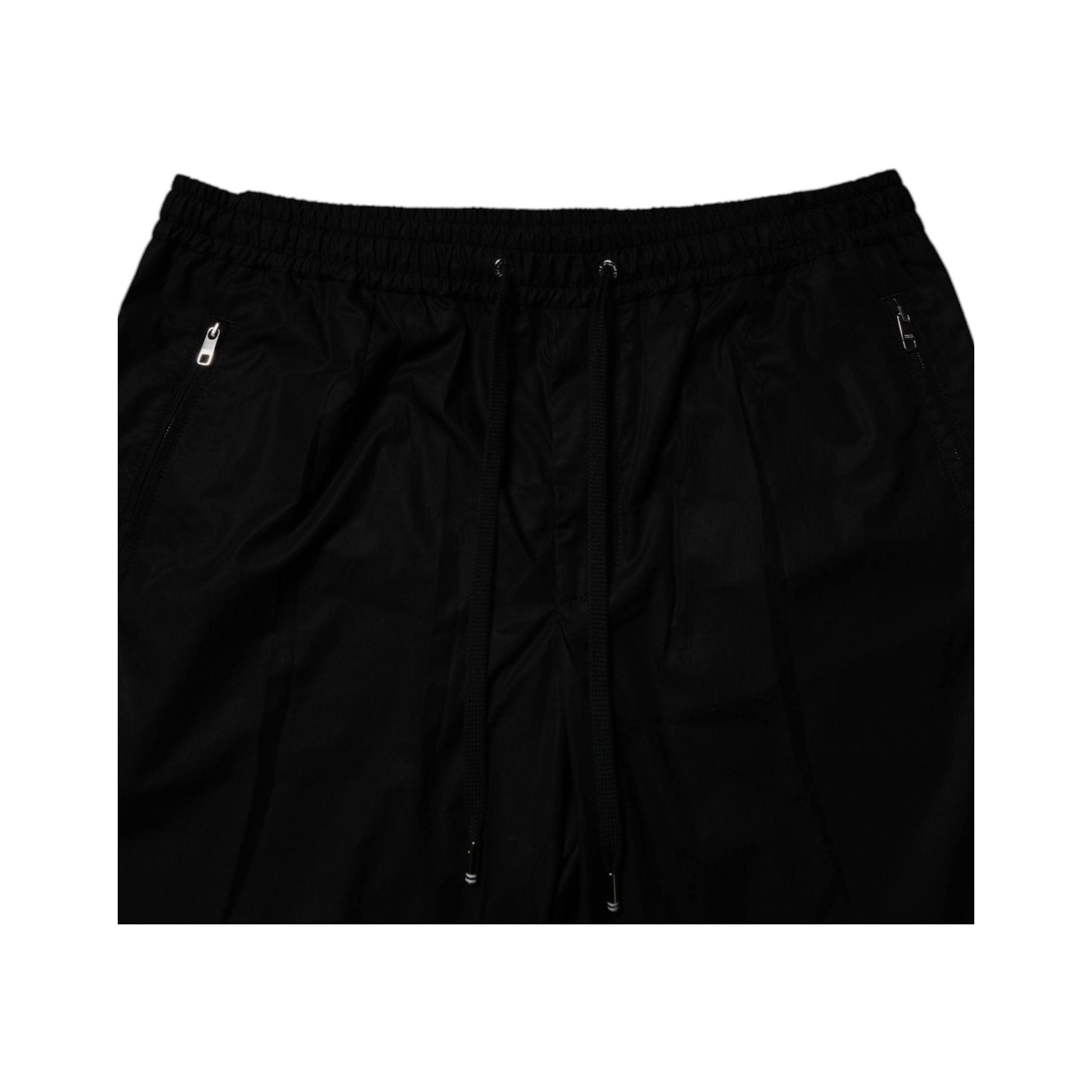 Dolce & Gabbana Black Cotton Jogger Sweatpants Pants