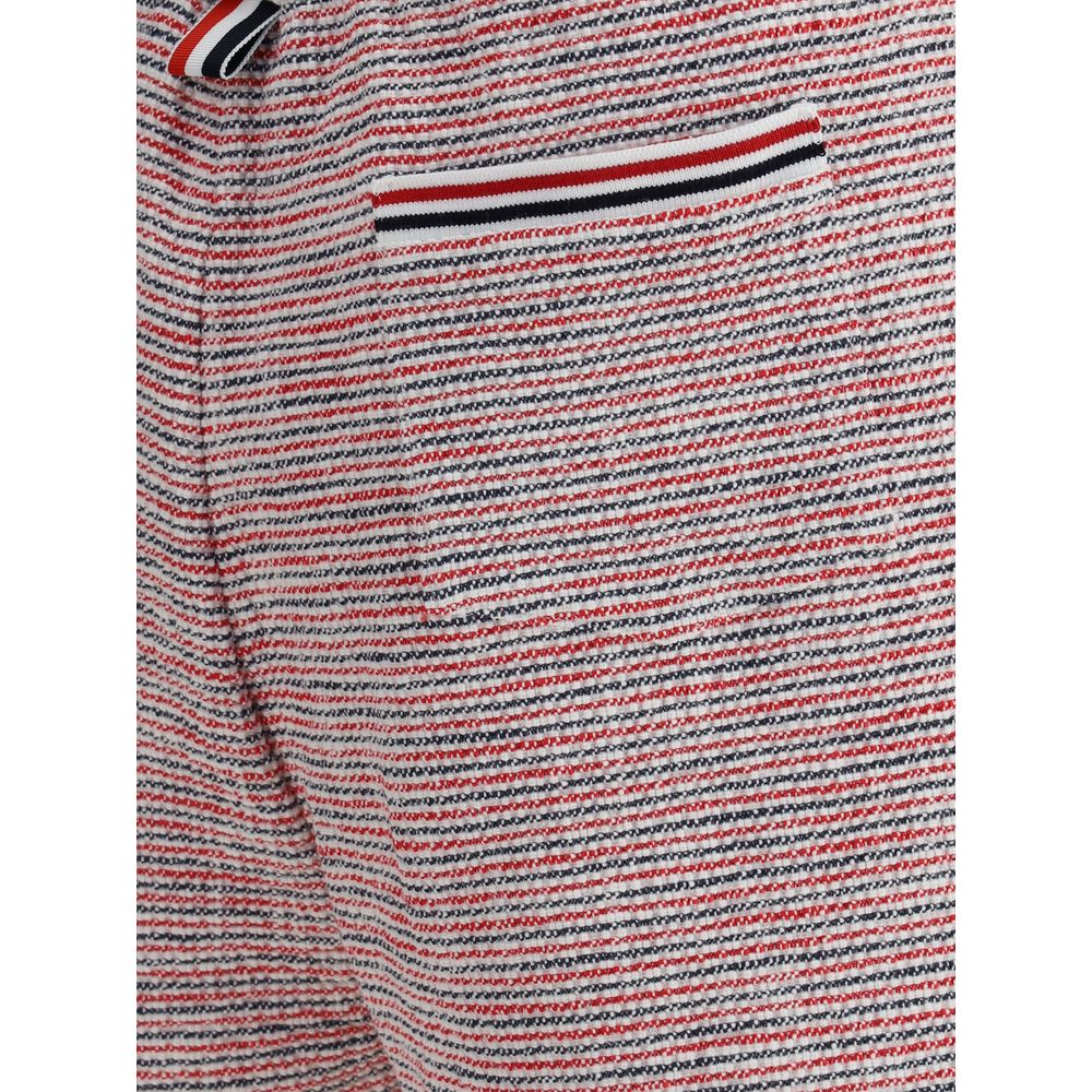 Thom Browne Grey Tweed Sport Shorts for Elevated Casual Style