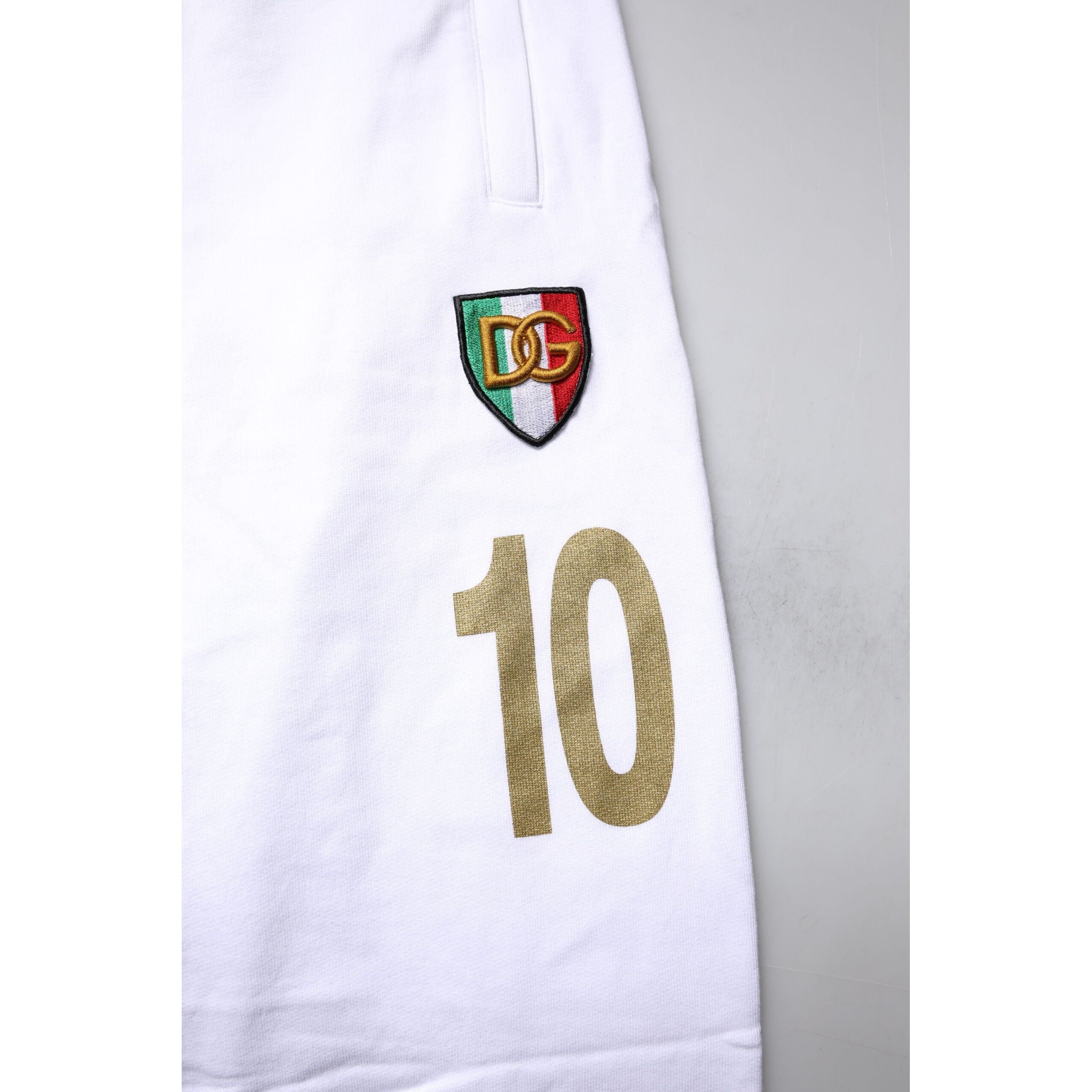 Dolce & Gabbana White Italia Cotton Jogger Sweatpants Pants