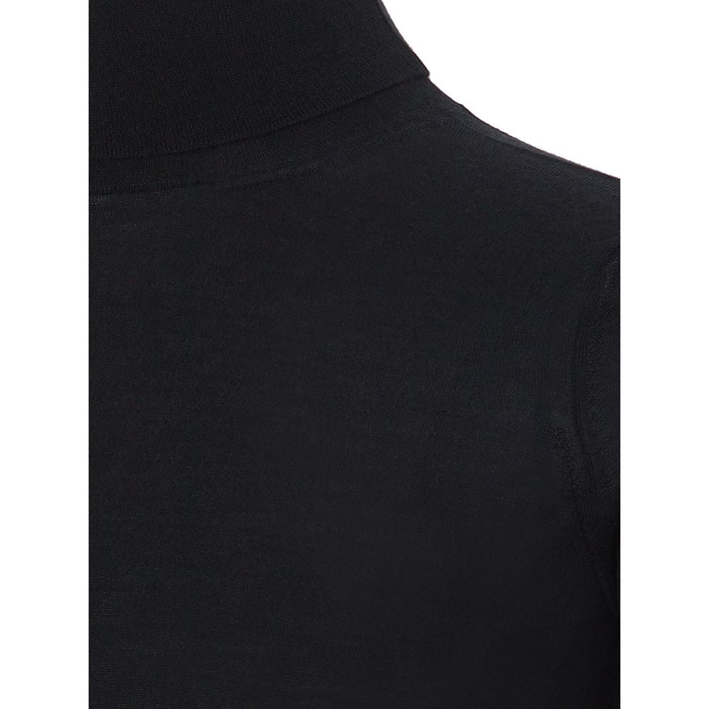 Colombo Black Cashmere Luxury Sweater for Sophistication