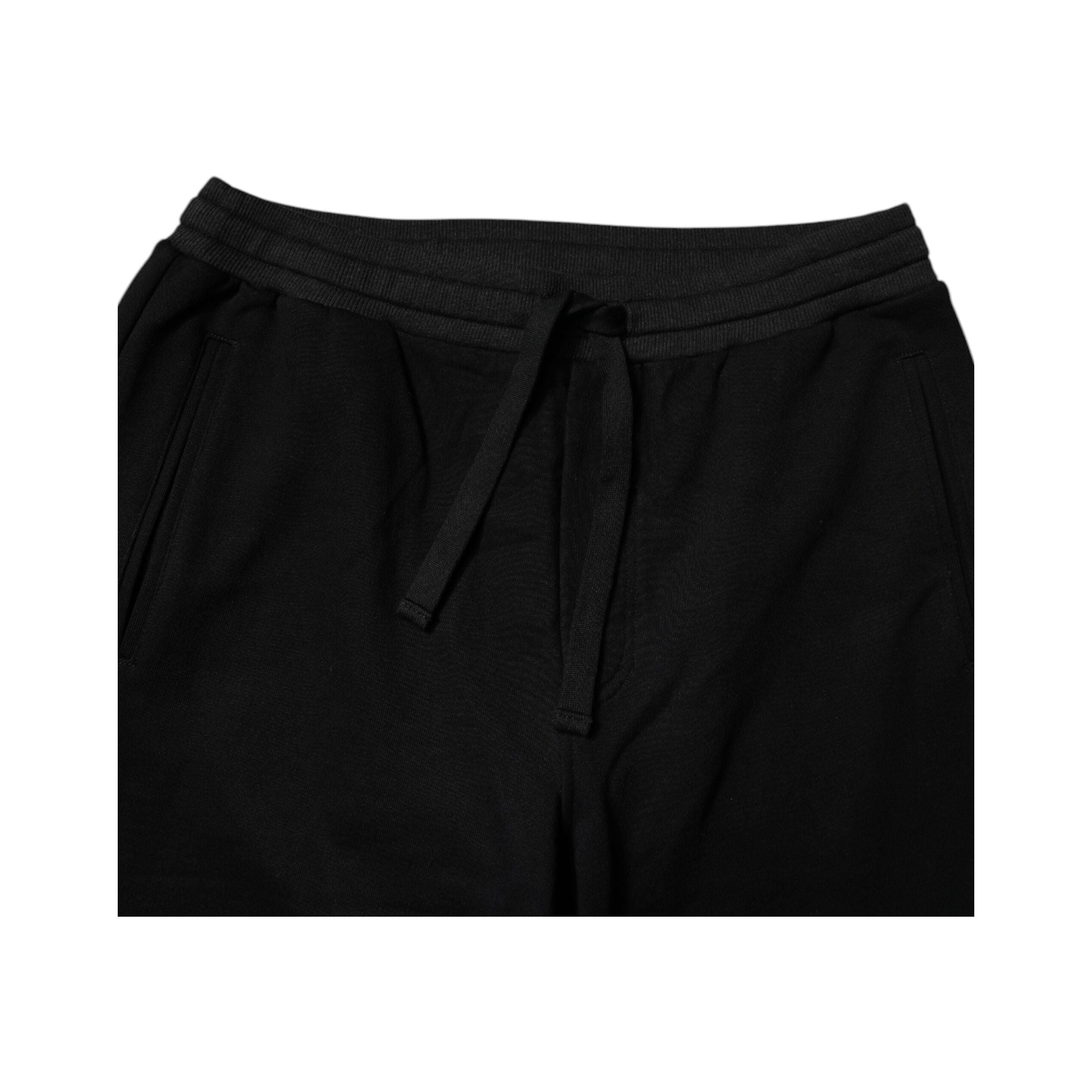 Dolce & Gabbana Black Cotton Logo Jogger Sweatpants Pants