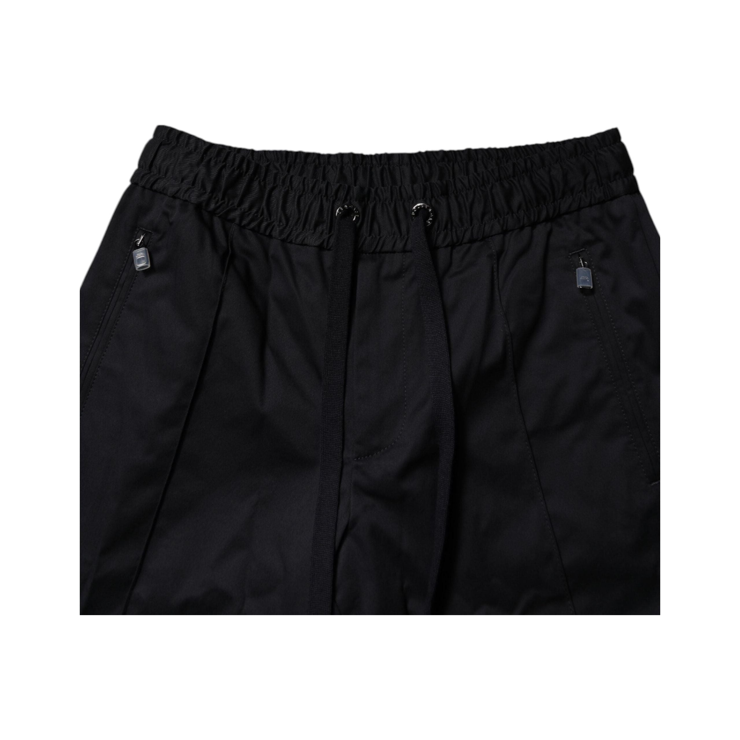 Dolce & Gabbana Dark Blue Cotton Jogger Sweatpants Pants
