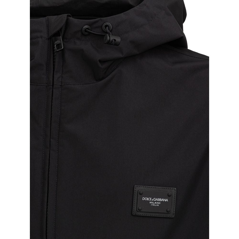 Dolce & Gabbana Black Wool Jacket of Timeless Elegance