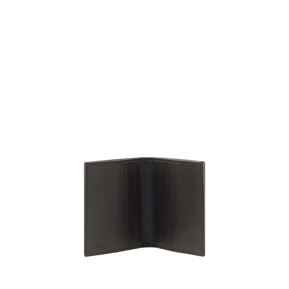 Bottega Veneta Green Leather Iconic Intrecciato Wallet