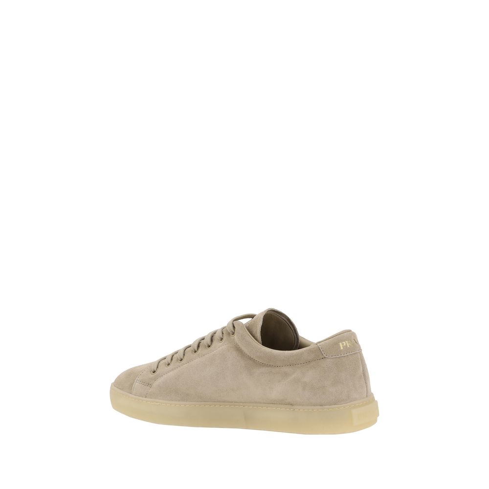 Prada Beige Suede Sneakers: Effortless Luxury and Timeless Style