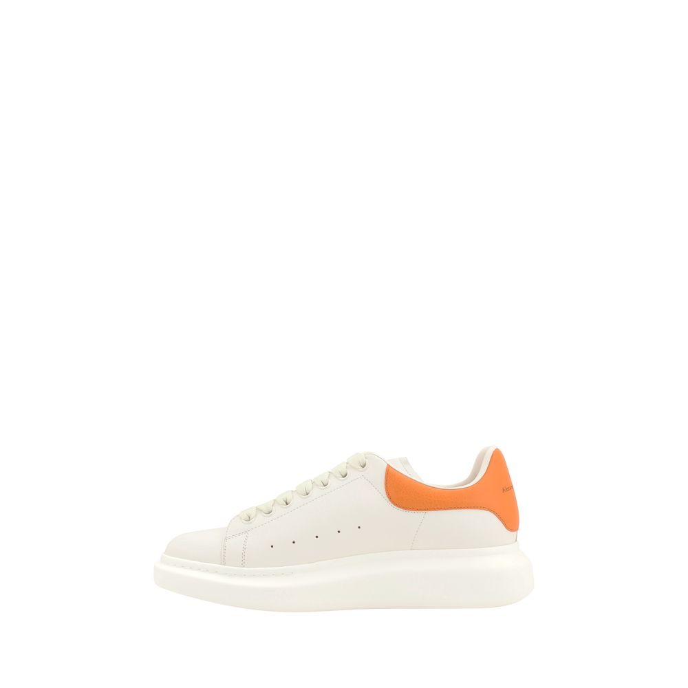 Alexander McQueen White Leather Sneaker with Iconic Design Elements