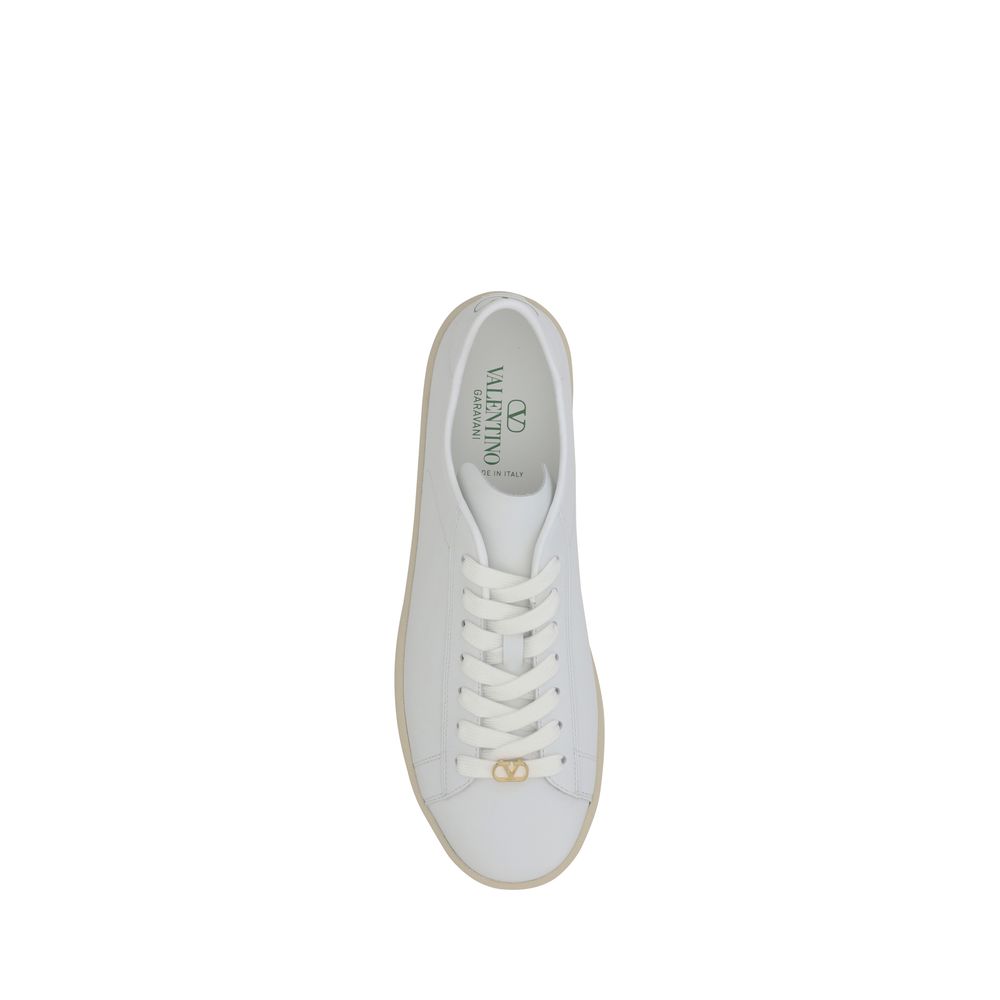 Valentino Garavani White Premium Leather Royco Sneakers