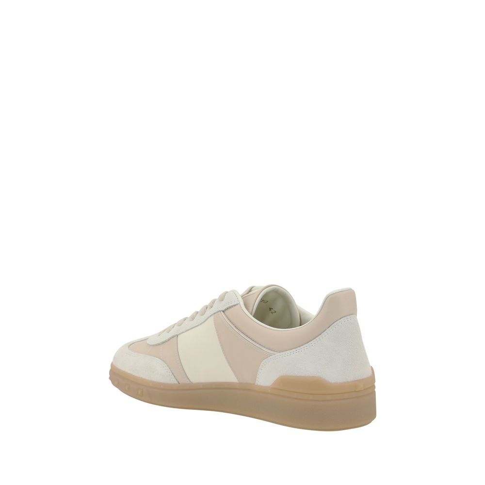 Valentino White Leather Upvillage Sneakers for Timeless Elegance