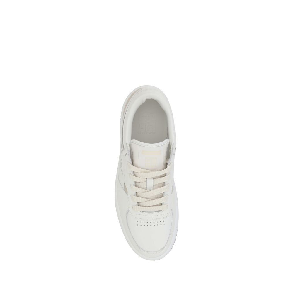 Givenchy Grey Premium Suede and Leather Sneakers