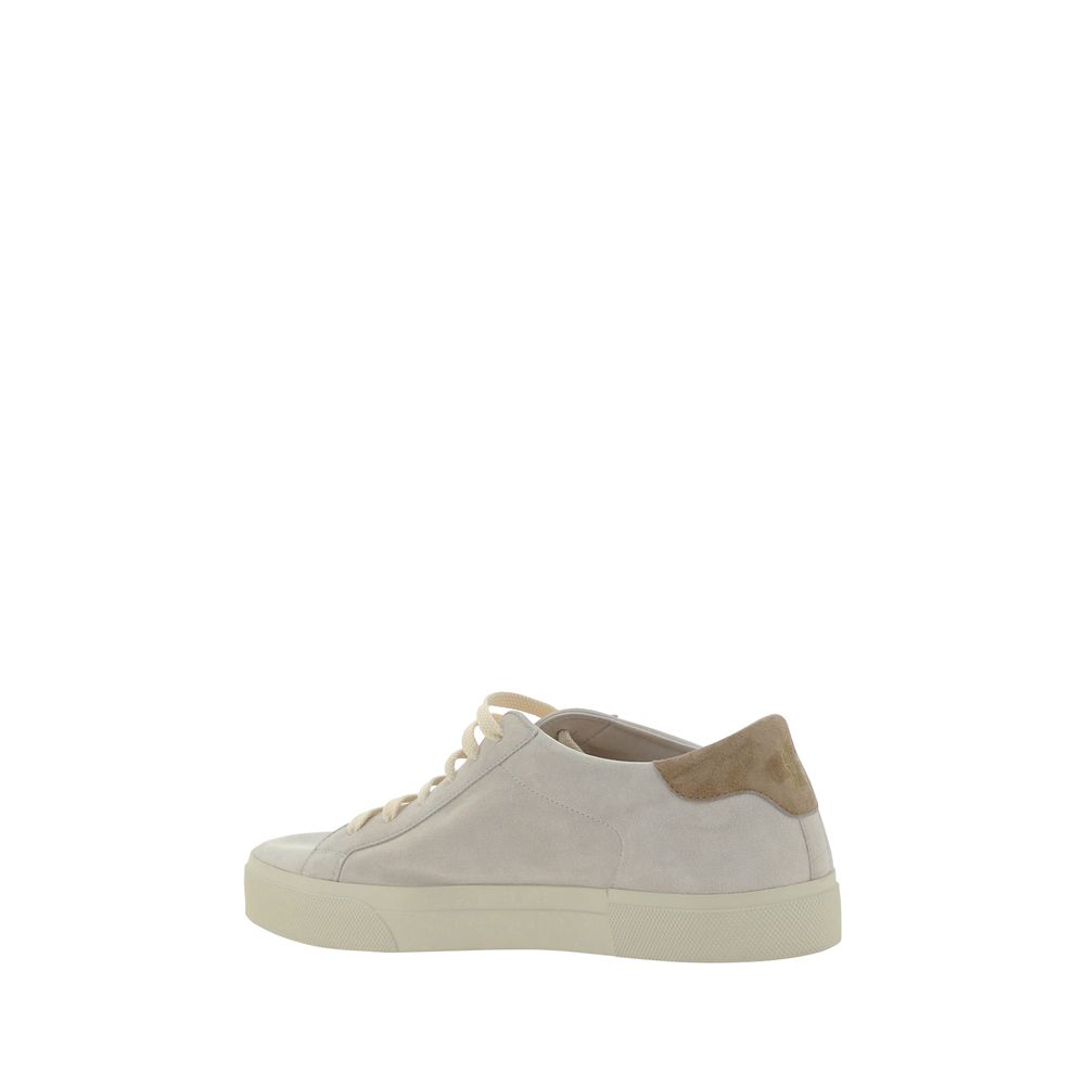 Brunello Cucinelli White Calfskin Sneakers in Exquisite Calfskin Elegance