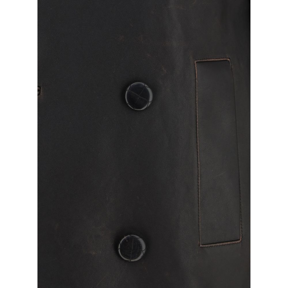 Namacheko Red Leather Elijah Jacket - Timeless Elegance Redefined