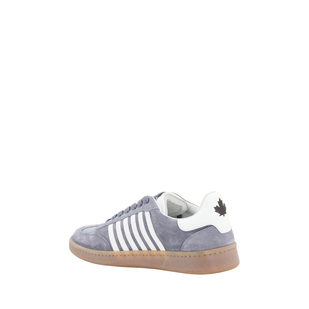 Dsquared² Red Suede Boxer Sneakers Luxury Urban Footwear