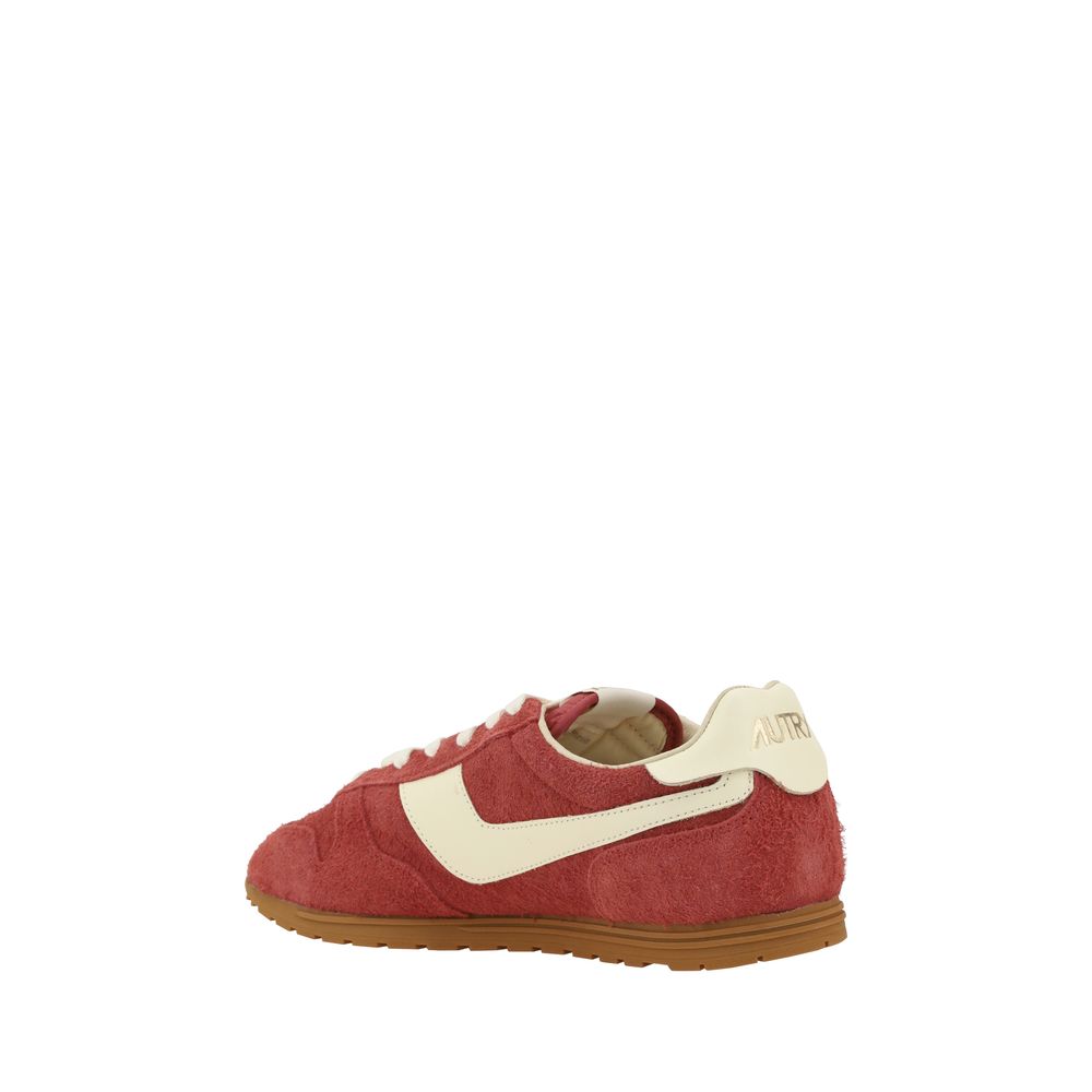 Autry White Premium Suede Windspin Low Sneakers