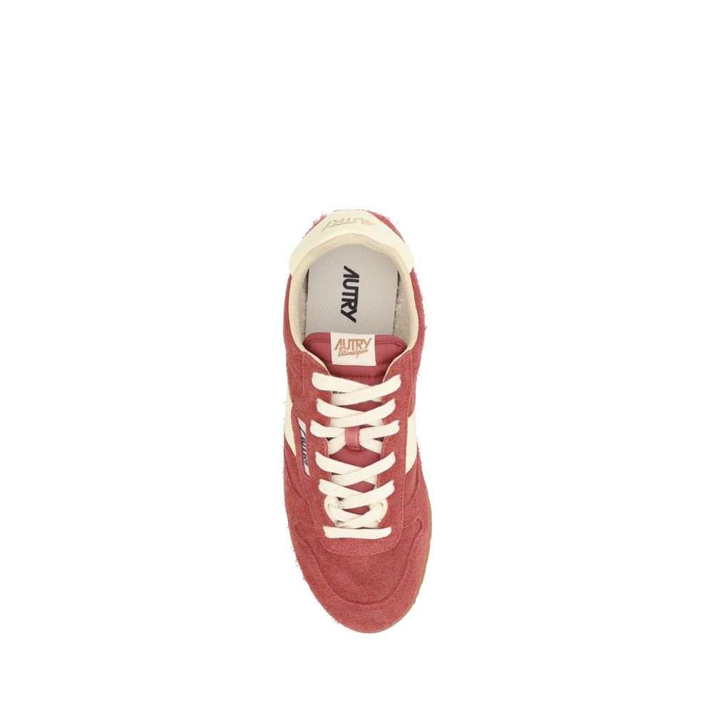 Autry White Premium Suede Windspin Low Sneakers