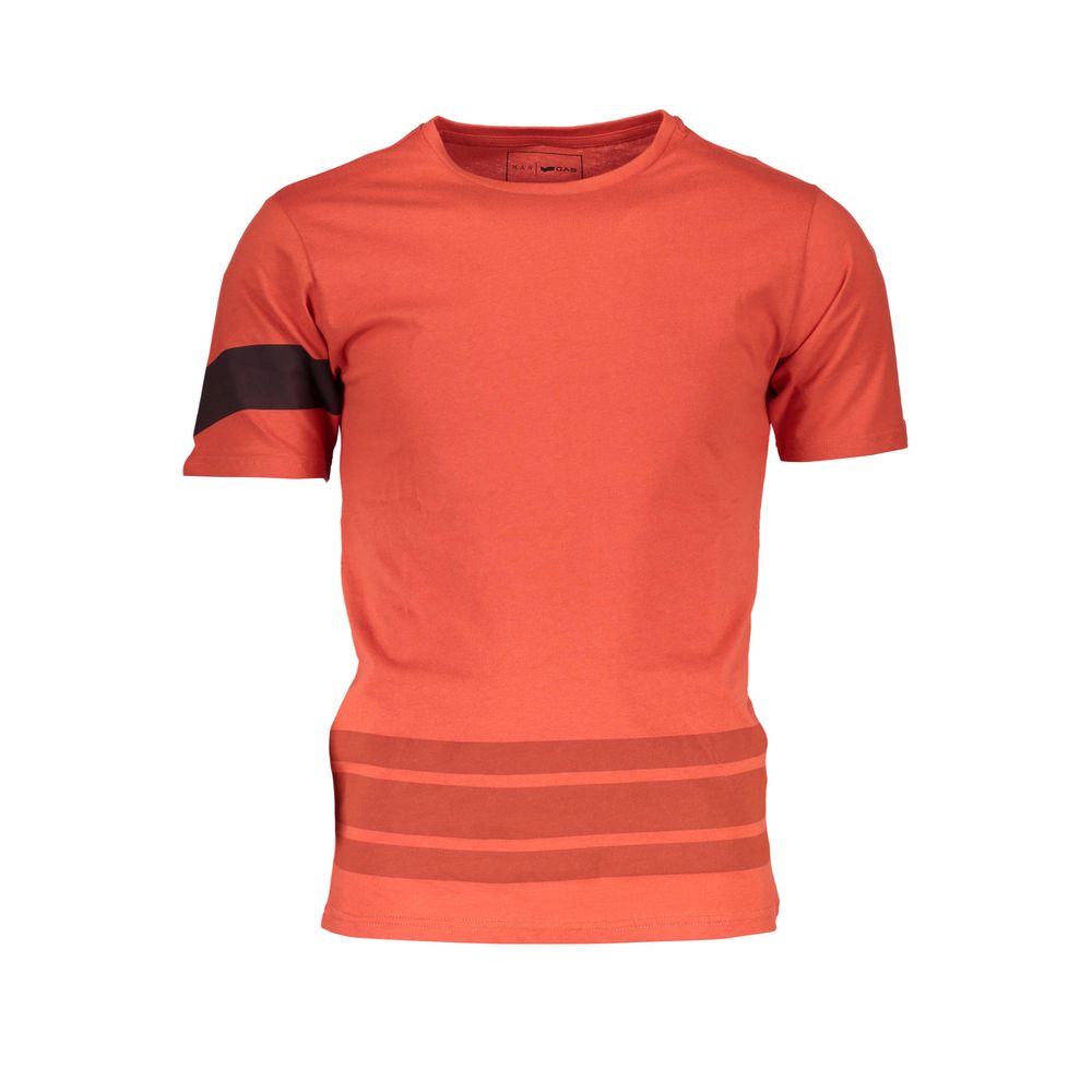 Gas Orange Cotton T-Shirt - Elevated Casual Essential