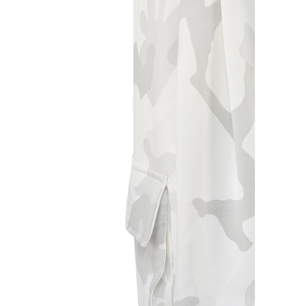 Dolce & Gabbana White Cotton Short with Distinctive Design