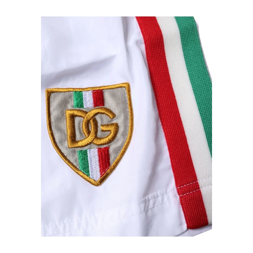 Dolce & Gabbana White Cotton Swimwear For Luxurious Summer Days